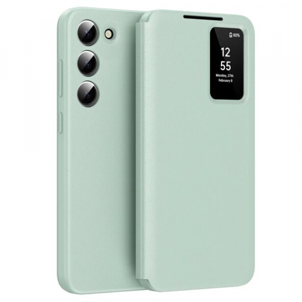 Husa pentru Samsung Galaxy S23 S911, Techsuit, SmartView, Verde