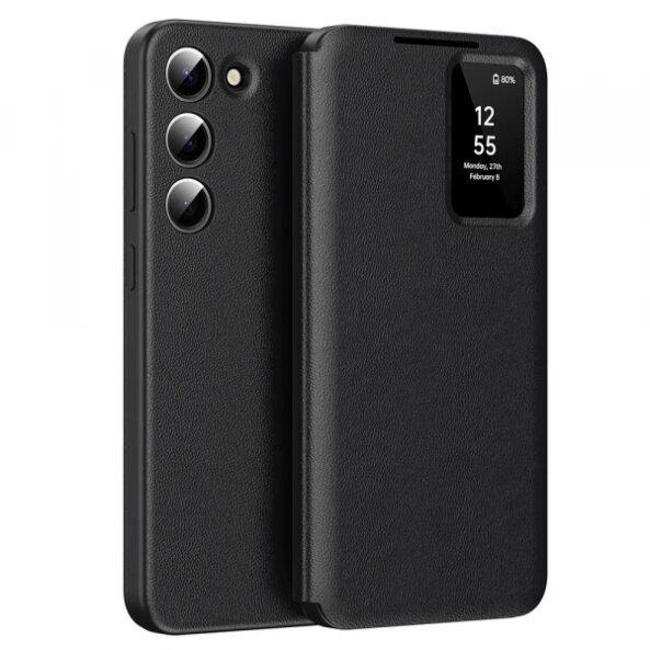 Husa pentru Samsung Galaxy S23+ S916, Techsuit, SmartView, Neagra