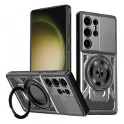 Husa pentru Samsung Galaxy S23 Ultra S918, Techsuit, RuggedCam, Gri