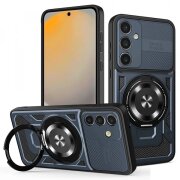 Husa pentru Samsung Galaxy S24 FE S721, Techsuit, RuggedCam, Albastra