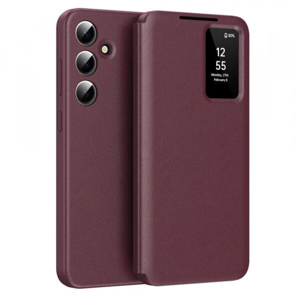 Husa pentru Samsung Galaxy S24 FE S721, Techsuit, SmartView, Rosie