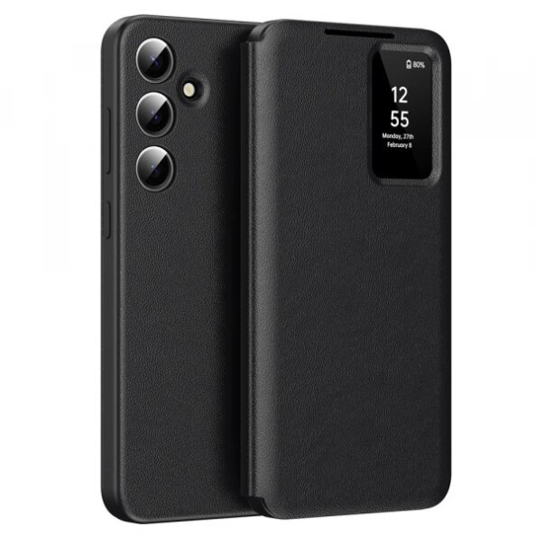 Husa pentru Samsung Galaxy S24+ S926, Techsuit, SmartView, Neagra