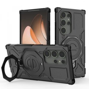 Husa pentru Samsung Galaxy S24 Ultra S928, Techsuit, Carbon Shield Pro, Neagra