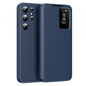 Husa pentru Samsung Galaxy S24 Ultra S928, Techsuit, SmartView, Albastra