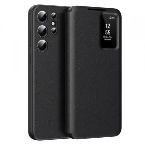 Husa pentru Samsung Galaxy S24 Ultra S928, Techsuit, SmartView, Neagra