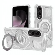 Husa pentru Samsung Galaxy S25 Edge S937, Techsuit, Carbon Shield Pro, Alba