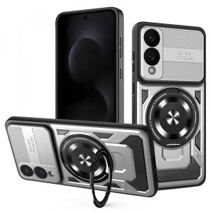 Husa pentru Samsung Galaxy S25 Edge S937, Techsuit, RuggedCam, Gri