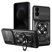 Husa pentru Samsung Galaxy S25 Edge S937, Techsuit, RuggedCam, Neagra