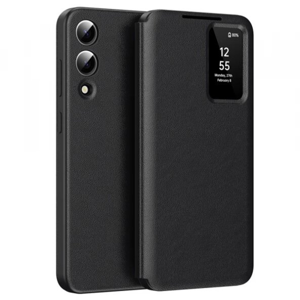 Husa pentru Samsung Galaxy S25 Edge S937, Techsuit, SmartView, Neagra