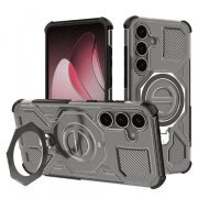 Husa pentru Samsung Galaxy S25 S931, Techsuit, Carbon Shield Pro, Neagra Deschis