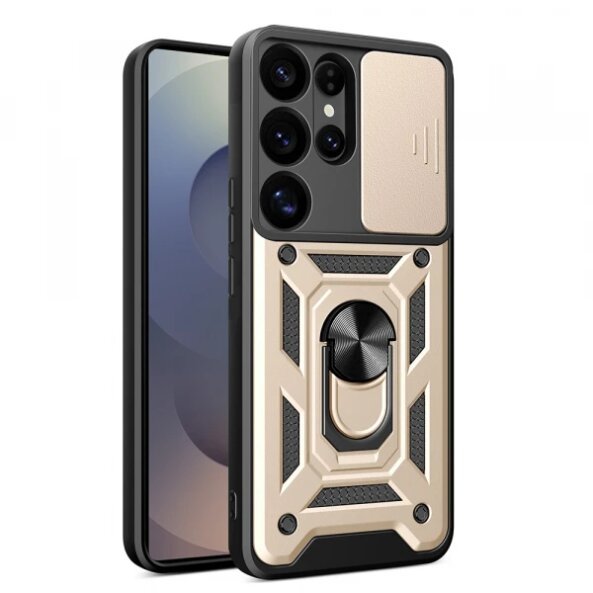 Husa pentru Samsung Galaxy S25 Ultra S938, Techsuit, CamShield, Aurie