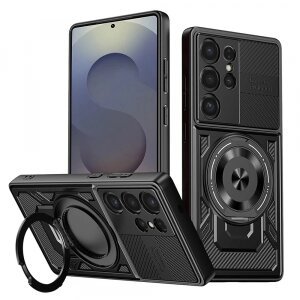 Husa pentru Samsung Galaxy S25 Ultra S938, Techsuit, RuggedCam, Neagra