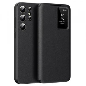 Husa pentru Samsung Galaxy S25 Ultra S938, Techsuit, SmartView, Neagra