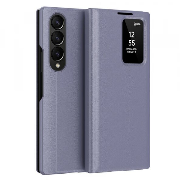 Husa pentru Samsung Galaxy Z Fold3 5G F926, Techsuit, SmartView, Mov