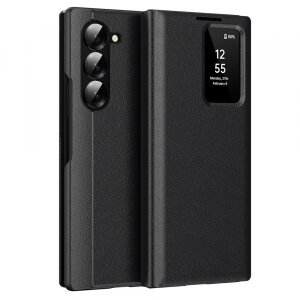 Husa pentru Samsung Galaxy Z Fold5 F946, Techsuit, SmartView, Neagra