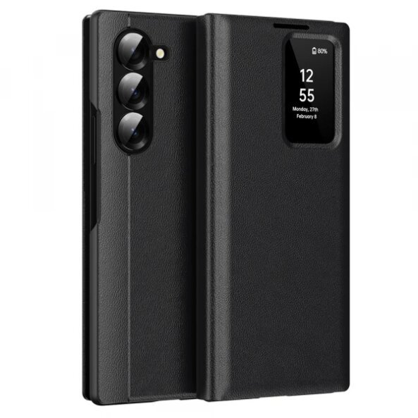 Husa pentru Samsung Galaxy Z Fold5 F946, Techsuit, SmartView, Neagra