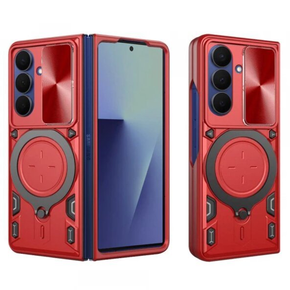 Husa pentru Samsung Galaxy Z Fold7 F966, Techsuit, CamGuard Pro, Rosie