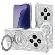 Husa pentru Xiaomi Poco C75 / Redmi 14C, Techsuit, Carbon Shield Pro, Alba