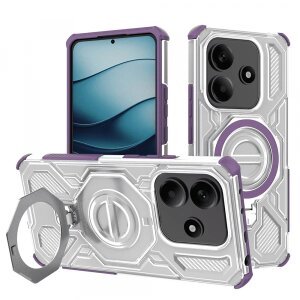 Husa pentru Xiaomi Redmi Note 14 5G, Techsuit, Carbon Shield Pro, Mov