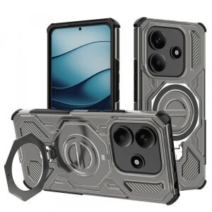 Husa pentru Xiaomi Redmi Note 14 5G, Techsuit, Carbon Shield Pro, Neagra Deschis