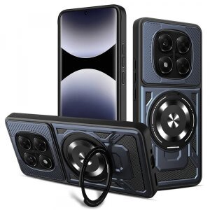 Husa pentru Xiaomi Redmi Note 14 Pro+ 5G / Note 14 Pro 5G / Poco X7, Techsuit, RuggedCam, Albastra