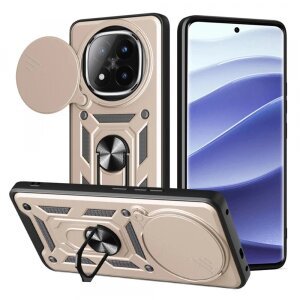 Husa pentru Xiaomi Redmi Note 14 Pro+ 5G, Techsuit, CamShield, Aurie