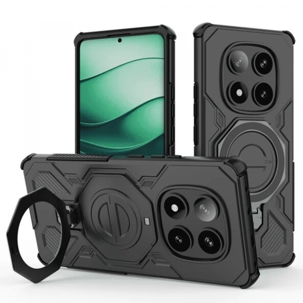 Husa pentru Xiaomi Redmi Note 14 Pro+ 5G, Techsuit, Carbon Shield Pro, Neagra