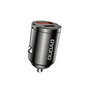 Incarcator Auto Dudao R3MAX, 48W, 3A, 1 x USB-A - 1 x USB-C, Negru 