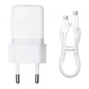 Incarcator Retea Cu Cablu Baseus Palm, 30W, 3A, 1 x USB-C, Alb P10111605213-01 