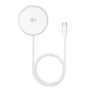 Incarcator Retea Wireless Baseus Simple Mini4 Air, 15W, 1.67A, Argintiu P10278200S11-00 