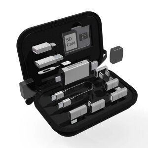Cititor Card USB / USB-C OEM OmniLink Pro-003 Travel, 10in1, Gri