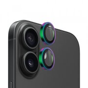 Folie de protectie Camera Spate Blueo Metal Frame pentru Apple iPhone 15 Plus / 15, Sticla securizata, Set 2 bucati, Multicolor