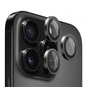 Folie de protectie Camera Spate Blueo Metal Frame pentru Apple iPhone 16e, Sticla securizata, Argintie