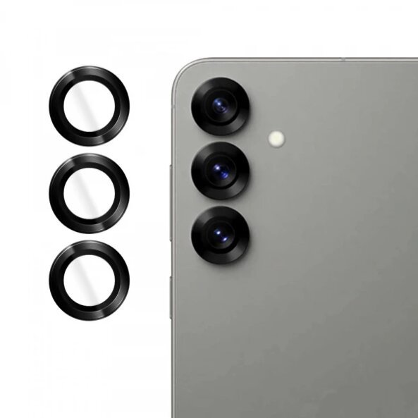 Folie de protectie Camera Spate Lito S+ pentru Samsung Galaxy S25 S931, Sticla securizata, Neagra