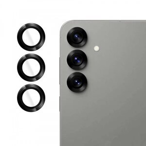 Folie de protectie Camera Spate Lito S+ pentru Samsung Galaxy S25+ S936, Sticla securizata, Neagra