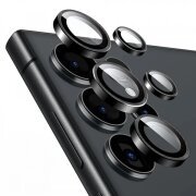 Folie de protectie Camera Spate Lito S+ pentru Samsung Galaxy S25 Ultra S938, Sticla securizata, Neagra