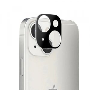 Folie de protectie Camera Spate Techsuit pentru Apple iPhone 13 mini / 13, Sticla securizata, Neagra
