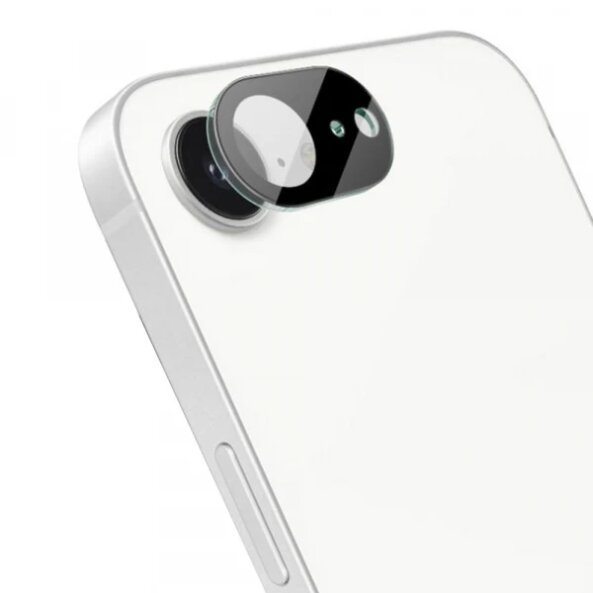 Folie de protectie Camera Spate Techsuit pentru Apple iPhone 16e, Sticla securizata, Neagra