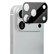 Folie de protectie Camera Spate Techsuit pentru Apple iPhone 17 Pro Max, Sticla securizata, Neagra
