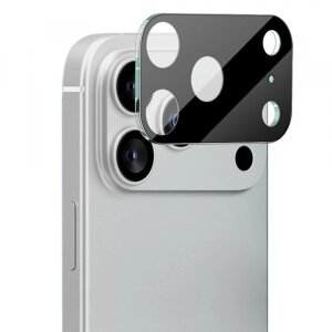 Folie de protectie Camera Spate Techsuit pentru Apple iPhone 17 Pro Max, Sticla securizata, Neagra