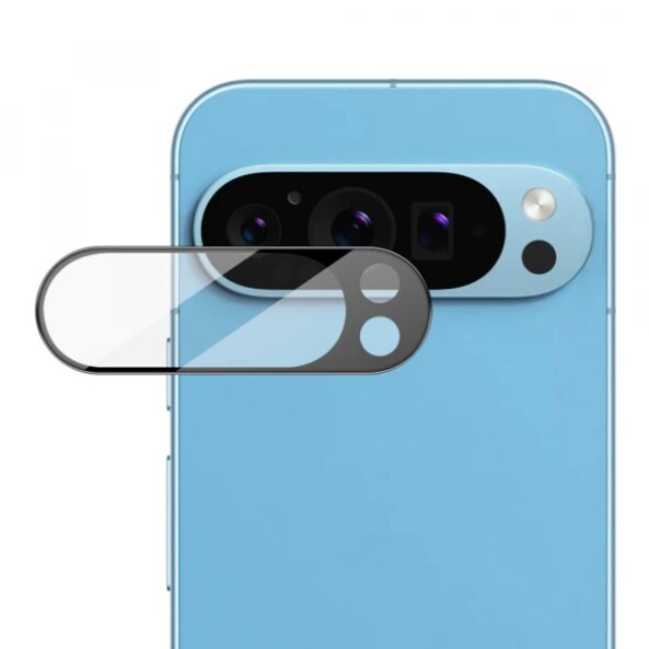 Folie de protectie Camera Spate Techsuit pentru Google Pixel 9 Pro, Sticla securizata, Neagra