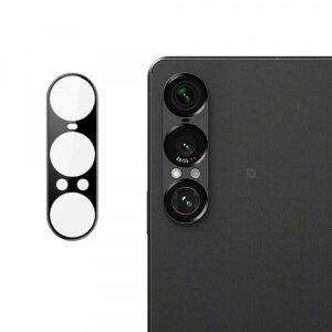 Folie de protectie Camera Spate Techsuit pentru Sony Xperia 1 VII, Sticla securizata, Neagra