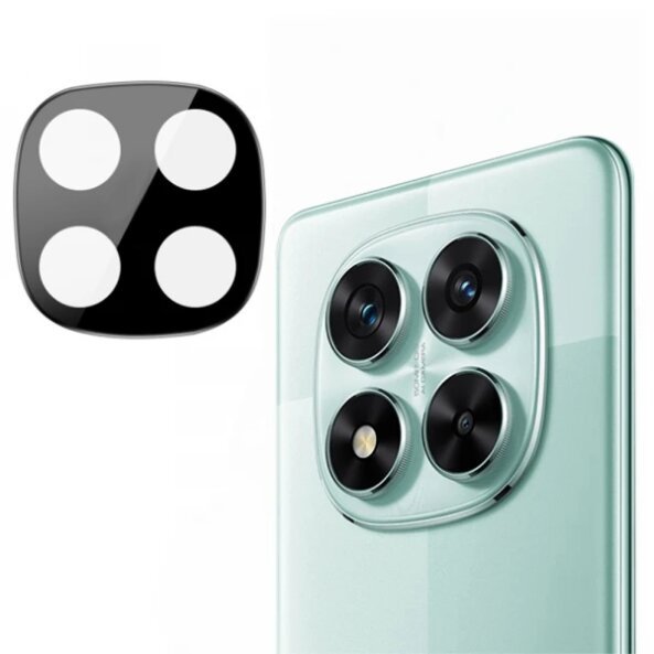 Folie de protectie Camera Spate Techsuit pentru Xiaomi Poco X7 / Redmi Note 14 Pro 5G, Sticla securizata, Neagra