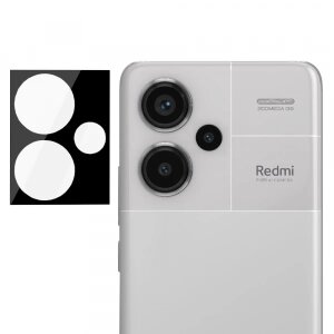 Folie de protectie Camera Spate Techsuit pentru Xiaomi Redmi Note 13 Pro+, Sticla securizata, Neagra