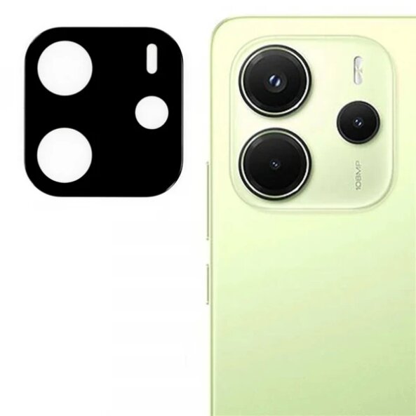 Folie de protectie Camera Spate Techsuit pentru Xiaomi Redmi Note 14 4G, Sticla securizata, Neagra