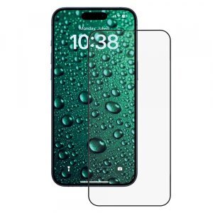 Folie de protectie Ecran Anank 3X Reinforced Invisible pentru Apple iPhone 16 Pro Max, Sticla securizata, Full Glue, 3D, Neagra