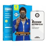 Folie de protectie Ecran Blueo Anti-Dust HD pentru Apple iPhone 14 Pro Max, Sticla securizata, Full Glue, Neagra