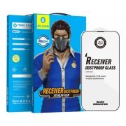 Folie de protectie Ecran Blueo Anti-Dust HD pentru Apple iPhone 16e / 14 / 13 Pro / 13, Sticla securizata, Full Glue, Neagra