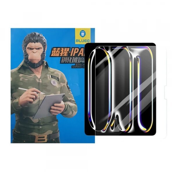 Folie de protectie Ecran Blueo HD pentru Apple iPad Air 11 (2024), Sticla securizata, Full Glue