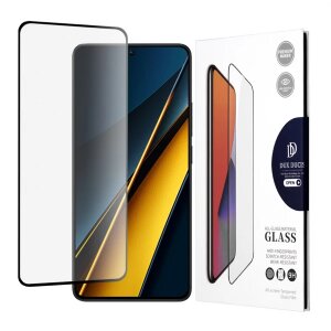 Folie de protectie Ecran DUX DUCIS pentru Xiaomi Poco X6 Pro, Sticla securizata, Full Glue, Neagra
